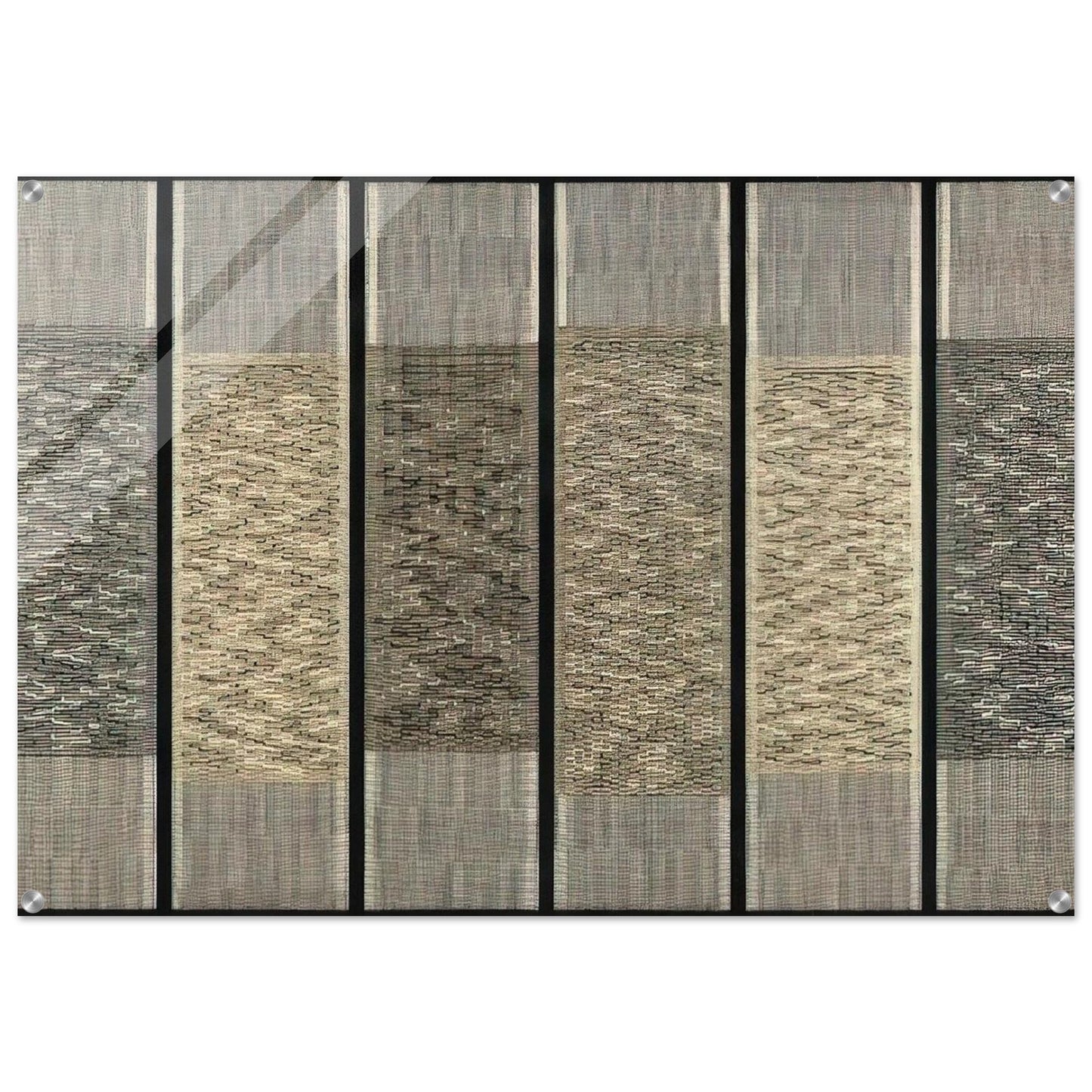 SIX PRAYERS 1965 - Anni Albers Acrylic Print - 70x100 cm / 28x40″ inches