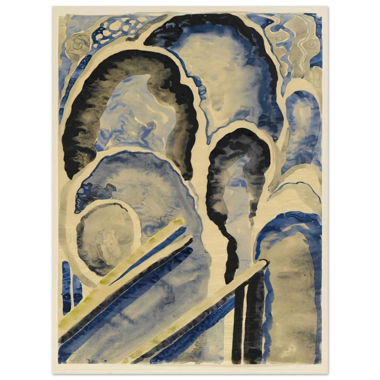 Georgia O'Keeffe - Blue-01 Fine Art Poster