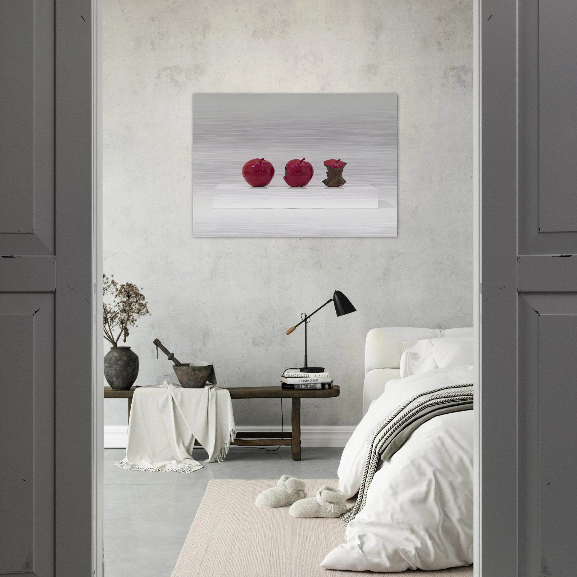 2 Minutes 33 Seconds Red - 1962 - Billy Apple Brushed Aluminum Print - 70x100 cm / 28x40 inches | Billy Apple Aluminum Print | Billy Apple Prints