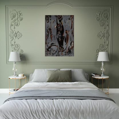 TOTEM LESSON 2 1945 - Jackson Pollock Brushed Aluminum Print - 70x100 cm / 28x40 inches | Jackson Pollock Aluminum Print | Jackson Pollock Prints