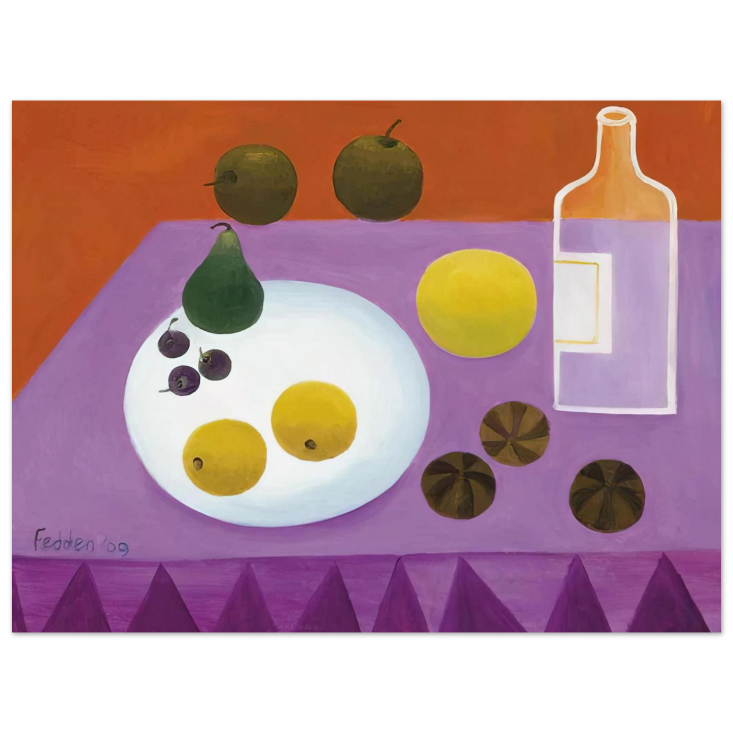 Mary Fedden - Fruit - 2009  75x100 cm / 30x40inches Fine Art Poster