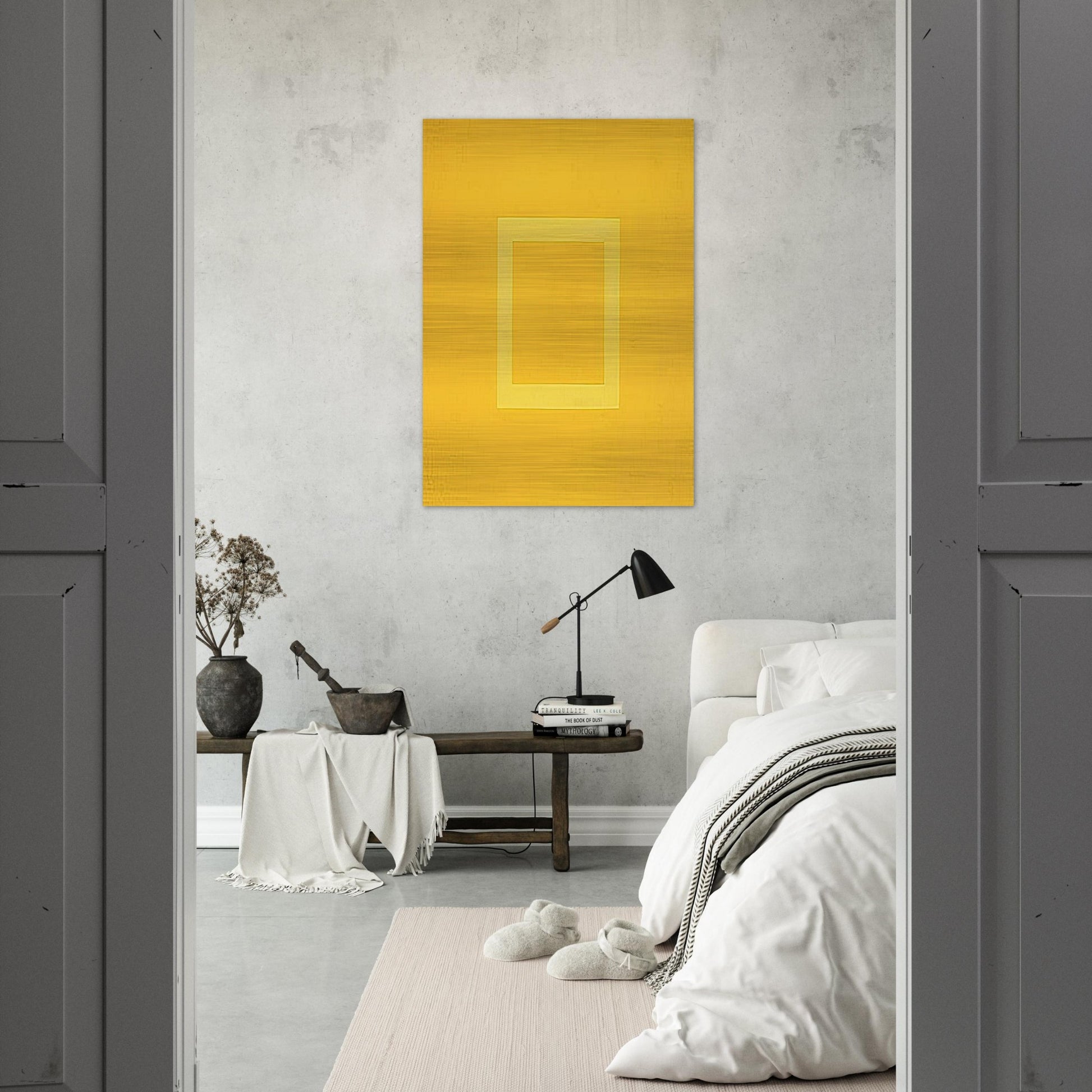 Spazio Luce - 1973 - Antonio Calderara Brushed Aluminum Print - 70x100 cm / 28x40 inches | Antonio Calderara Aluminum Print | Antonio Calderara Prints