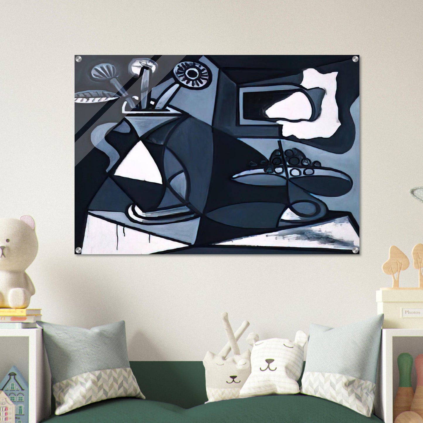 Vase with flowers - Pablo Picasso Acrylic Print - 70x100 cm / 28x40″ inches