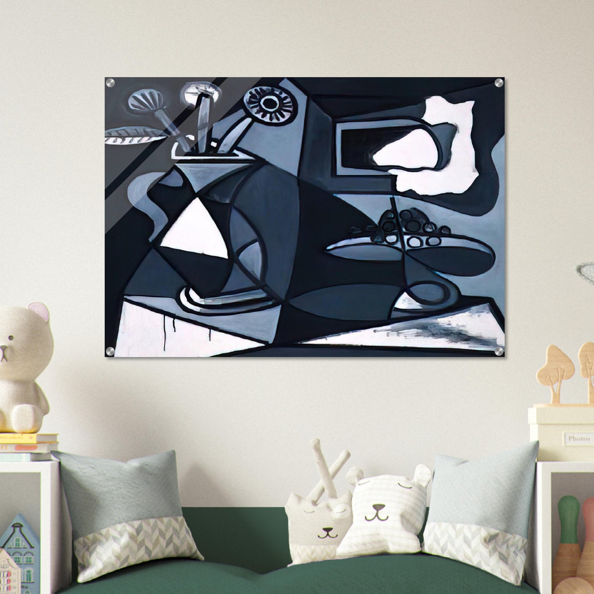 Vase with flowers - Pablo Picasso Acrylic Print - 70x100 cm / 28x40″ inches