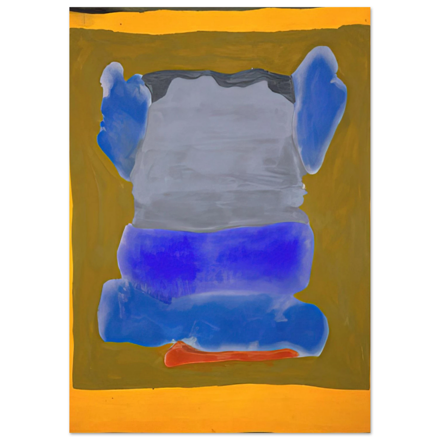 Helen Frankenthaler - Buddha s Court - 1964 Wall art - 30x40 cm / 12x16 inches - Premium Wooden Framed Poster With Fine Art Paper-canvas - Wood frame