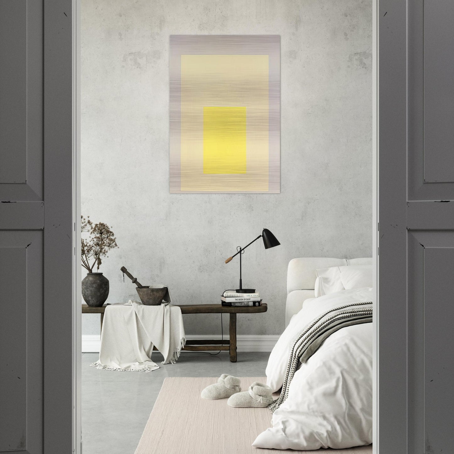 HOMAGE TO THE SQUARE AMALGAMATING 1971 - Josef Albers Brushed Aluminum Print - 70x100 cm / 28x40 inches | Josef Albers Aluminum Print | Josef Albers Prints