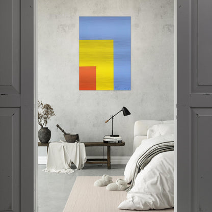 Red Yellow Blue - Ellsworth Kelly Brushed Aluminum Print - 70x100 cm / 28x40 inches | Ellsworth Kelly Aluminum Print | Ellsworth Kelly Prints