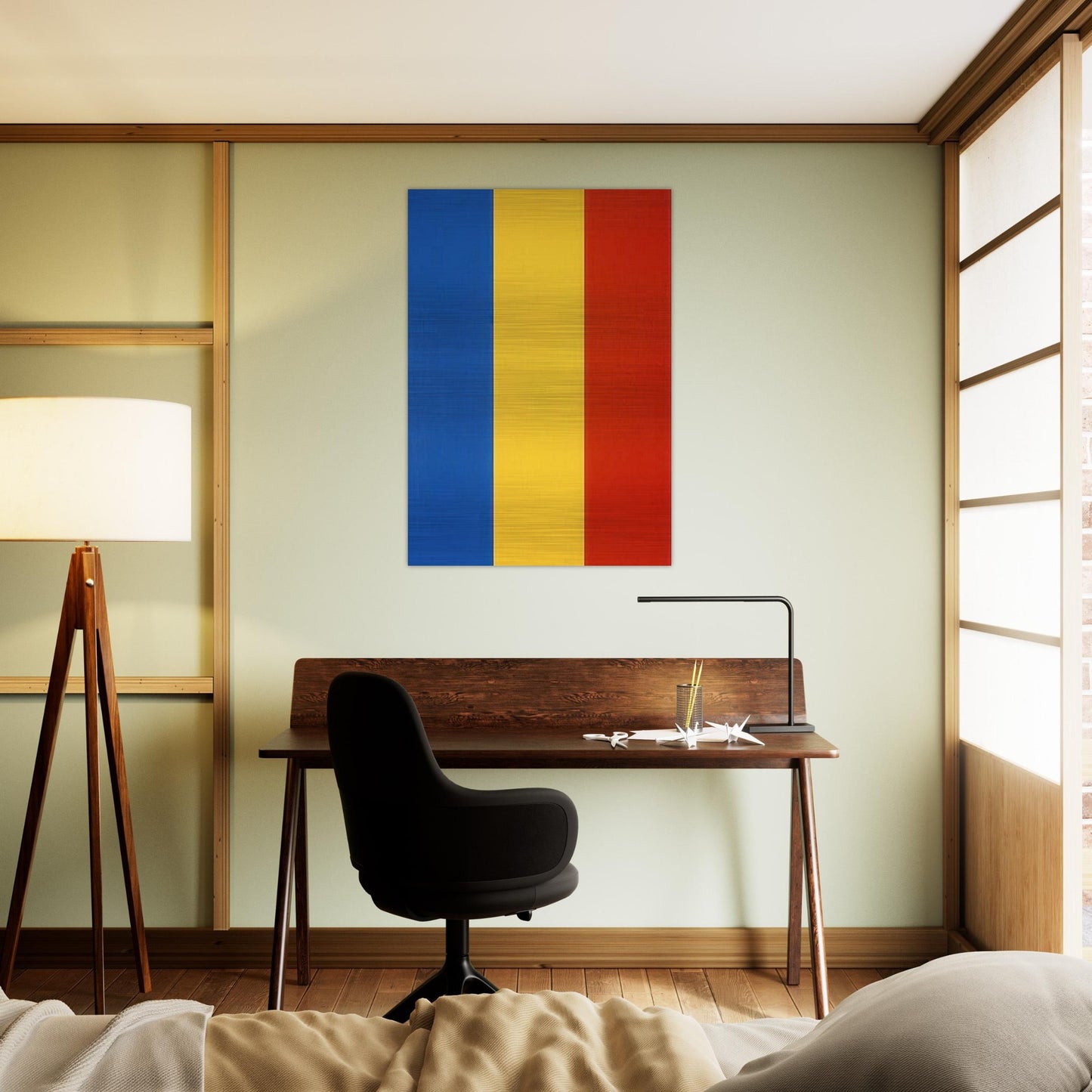Blue Yellow Red - Ellsworth Kelly Brushed Aluminum Print - 70x100 cm / 28x40 inches | Ellsworth Kelly Aluminum Print | Ellsworth Kelly Prints