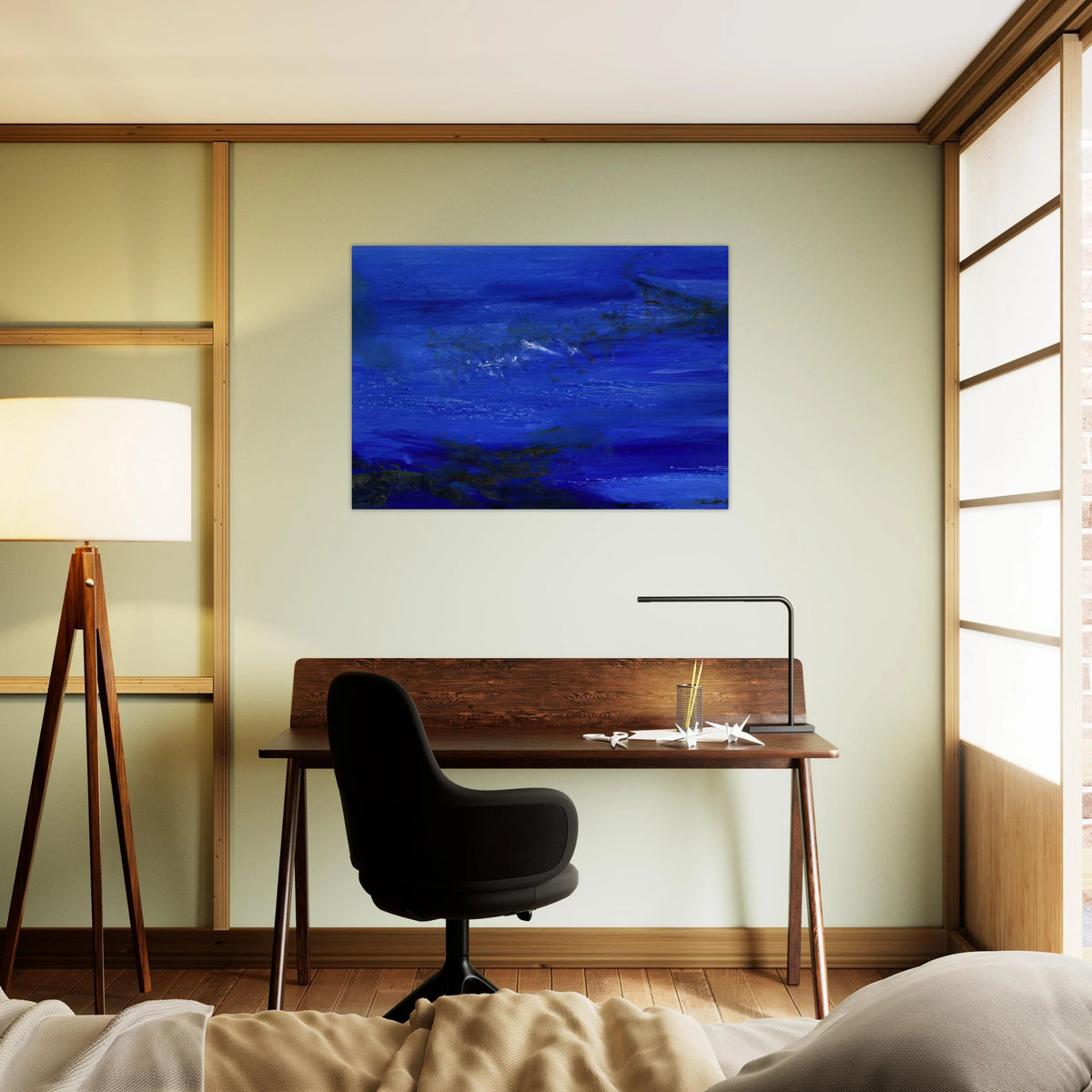 25 10 2002 2002 - Zao Wou-Ki Brushed Aluminum Print - 70x100 cm / 28x40 inches | Zao Wou-Ki Aluminum Print | Zao Wou-Ki Prints