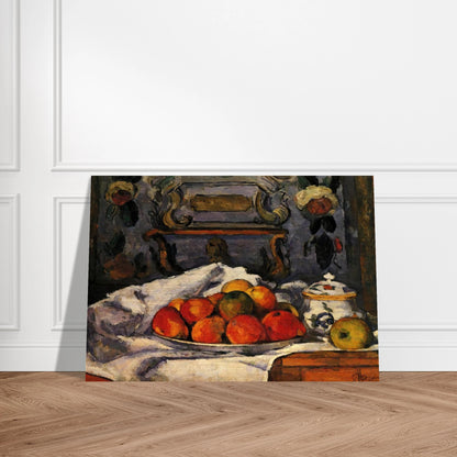 Dish of Apples - Paul Cézanne Brushed Aluminum Print - 70x100 cm / 28x40 inches | Paul Cézanne Aluminum Print | Paul Cézanne Prints
