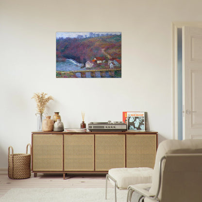 The Grande Creuse by the Bridge at Vervy - claude monet Brushed Aluminum Print - 70x100 cm / 28x40 inches | claude monet Aluminum Print | claude monet Prints