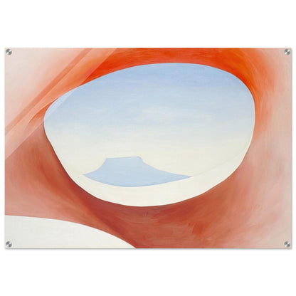 Pedernal - From the Ranch I - Georgia O'Keeffe Acrylic Print - 70x100 cm / 28x40″ inches | Georgia O'Keeffe Wall Art | Georgia O'Keeffe Prints