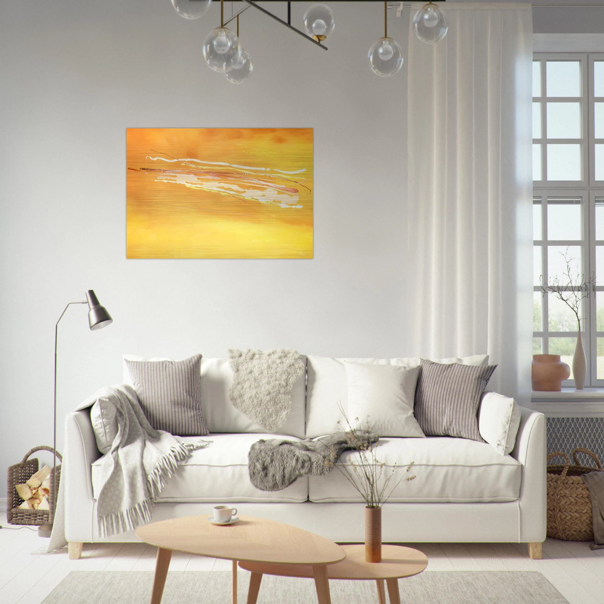 Spirit in the Sky - 1969 - Ronnie Landfield Brushed Aluminum Print - 70x100 cm / 28x40 inches | Ronnie Landfield Aluminum Print | Ronnie Landfield Prints