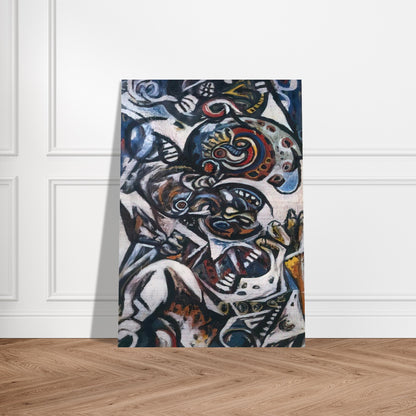 BIRTH - Jackson Pollock Brushed Aluminum Print - 70x100 cm / 28x40 inches | Jackson Pollock Aluminum Print | Jackson Pollock Prints