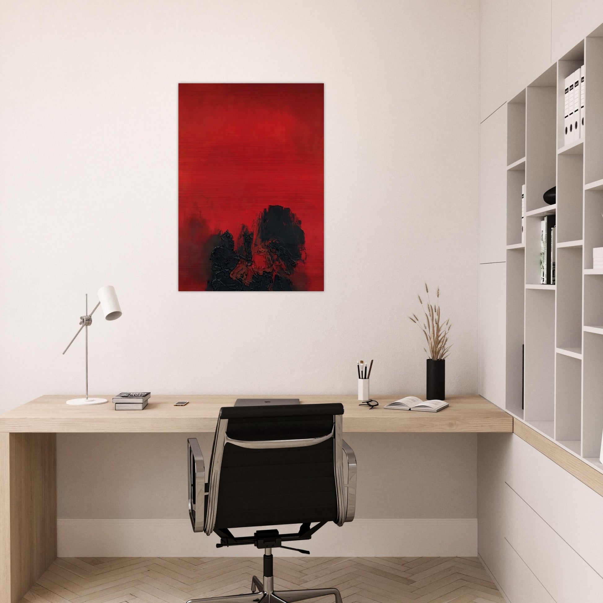 UNTITLED 1961 - Luis Feito Brushed Aluminum Print - 70x100 cm / 28x40 inches | Luis Feito Aluminum Print | Luis Feito Prints
