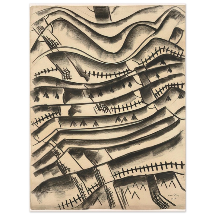 Man Ray - RIDGEFIELD LANDSCAPE  75x100 cm / 30x40inches Fine Art Poster