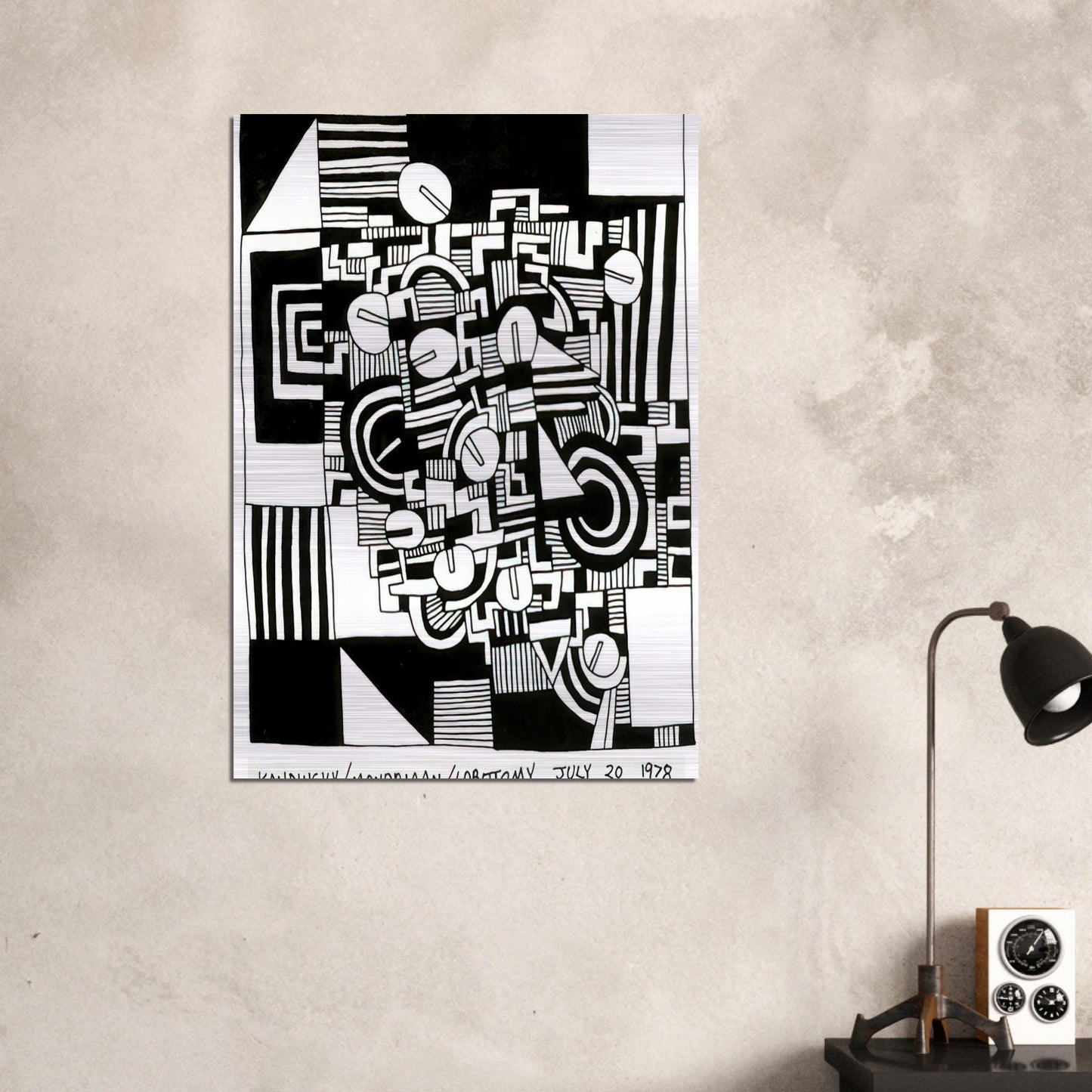 UNTITLED 1978 - Keith Haring Brushed Aluminum Print - 70x100 cm / 28x40 inches | Keith Haring Aluminum Print | Keith Haring Prints