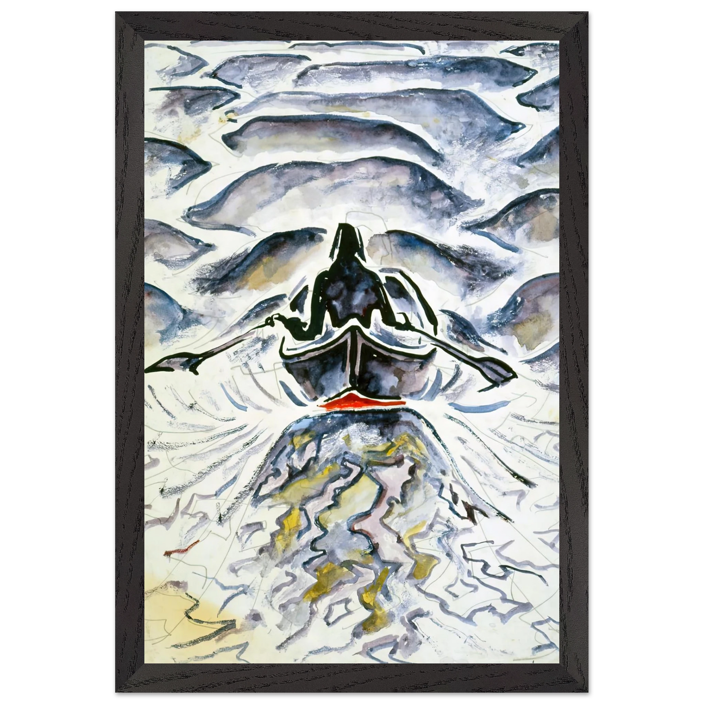 Walter Inglis Anderson - Walter Anderson Wall art - 27x35 cm / 11x14 inches - Premium Wooden Framed Poster With Fine Art Paper-canvas - White frame