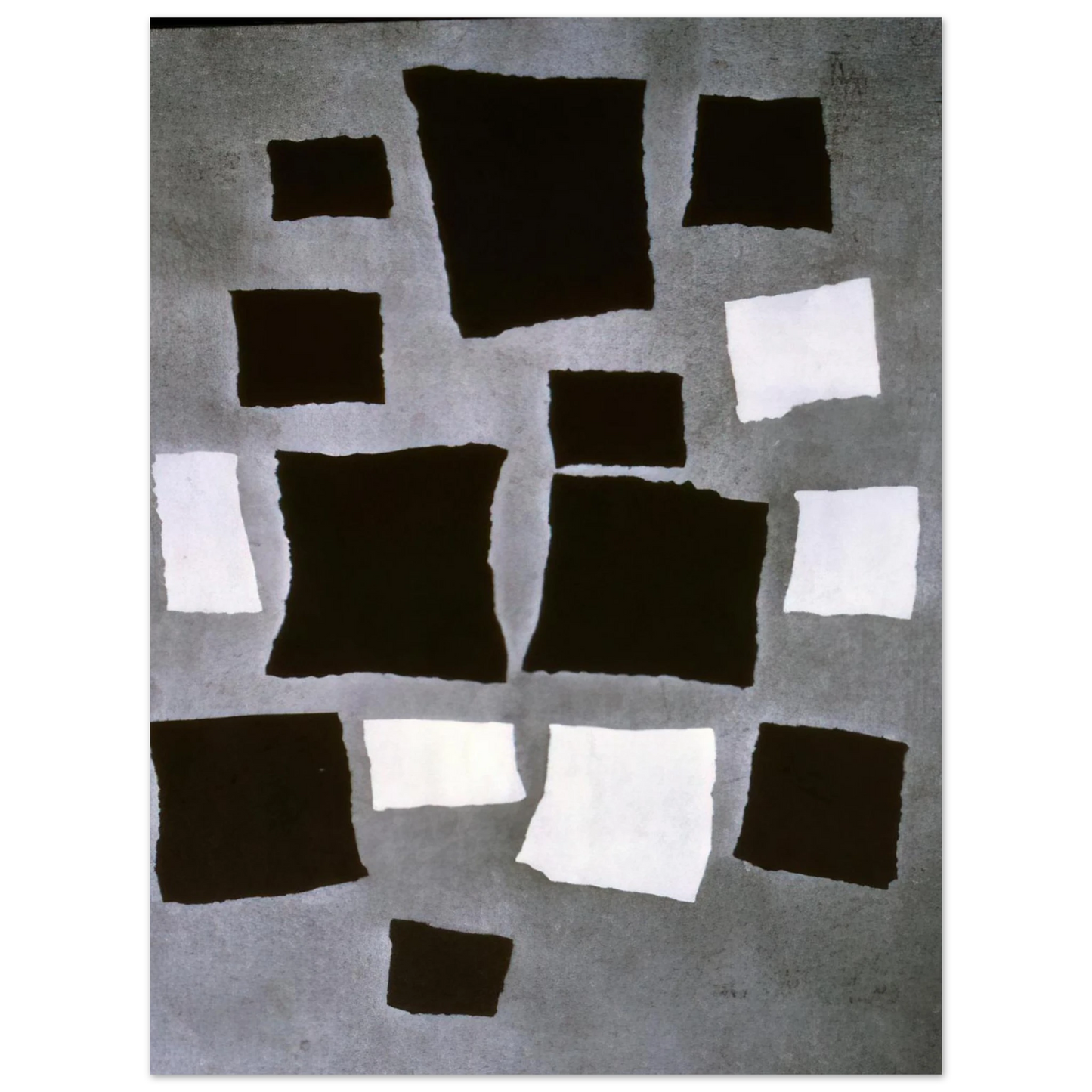Jean Arp - Squares or Rectangles Arranged According to the Laws of Chance  75x100 cm / 30x40inches Fine Art Poster