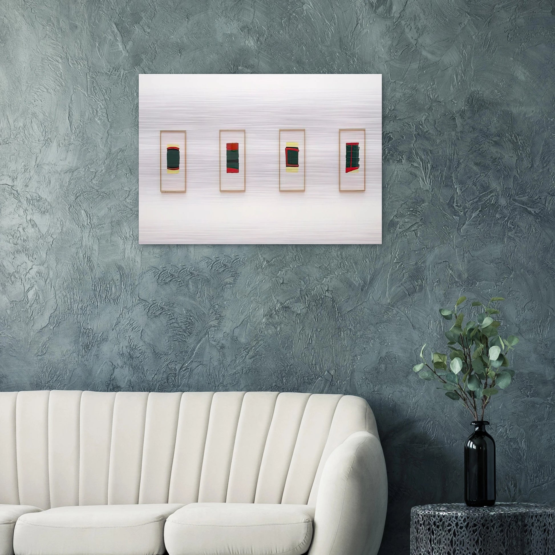 OHNE TITEL F R THORDES 1976 - BLINKY PALERMO Brushed Aluminum Print - 70x100 cm / 28x40 inches | BLINKY PALERMO Aluminum Print | BLINKY PALERMO Prints