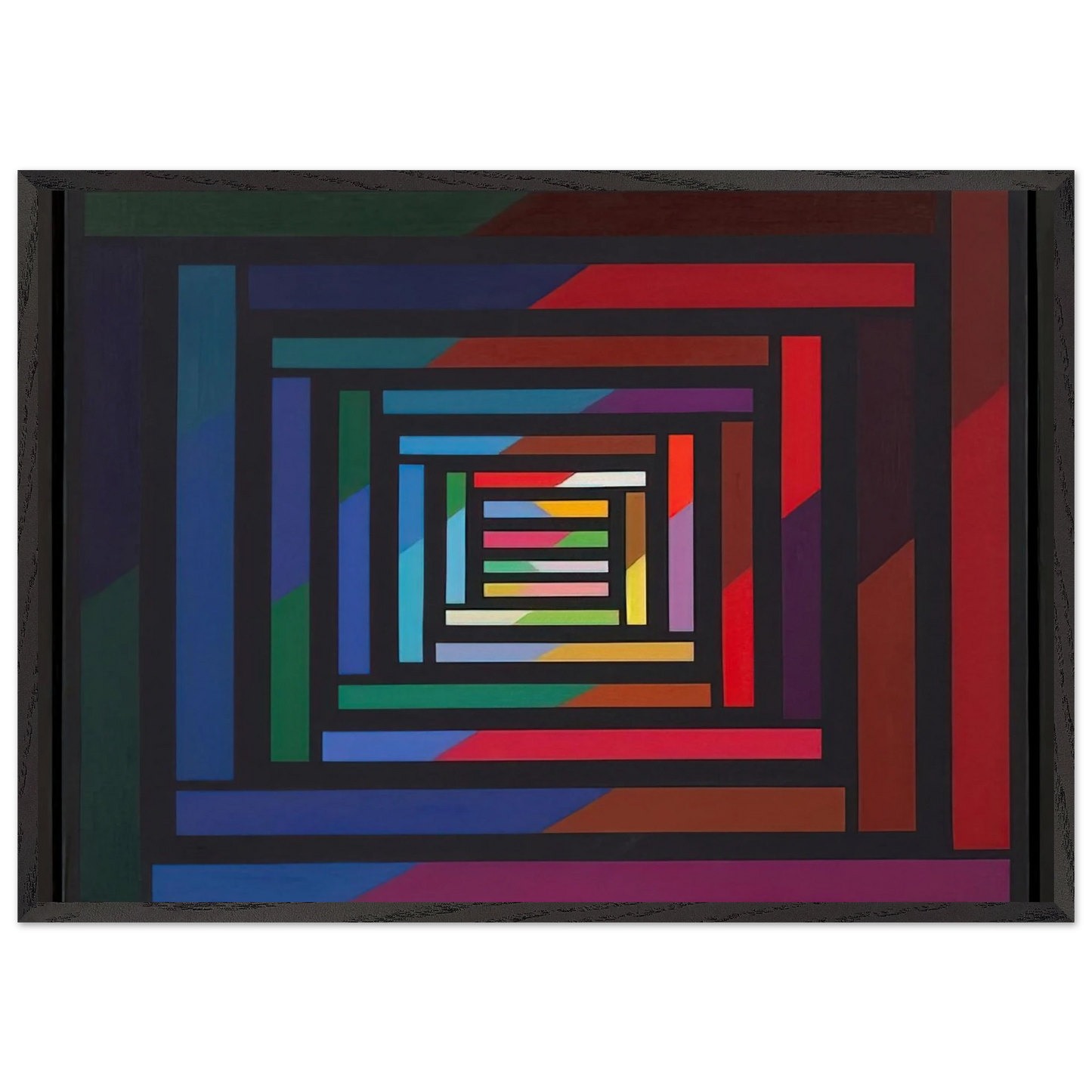 Myrina - 1995 - Piero Dorazio 70x100 cm / 28x40 inches Framed Art Print – Black Wooden Frame