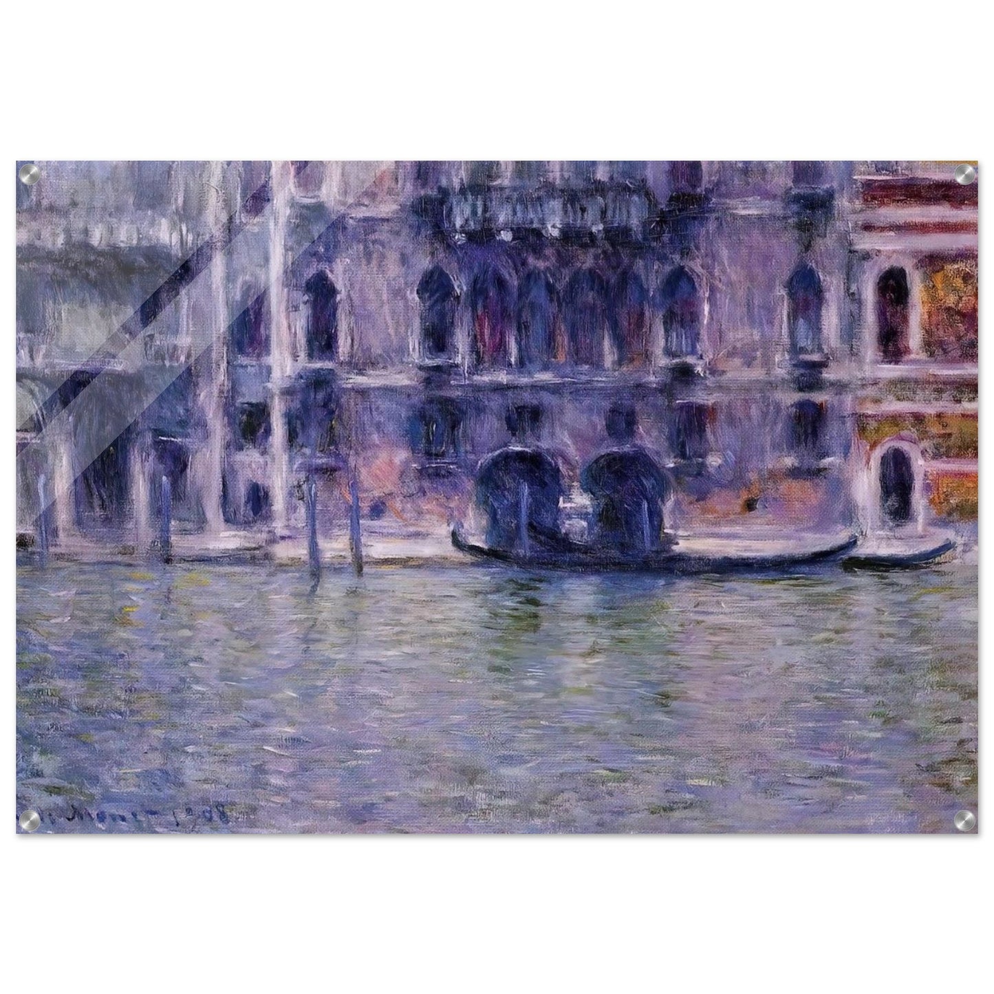 Palazzo da Mulla - claude monet Acrylic Print - 70x100 cm / 28x40″ inches