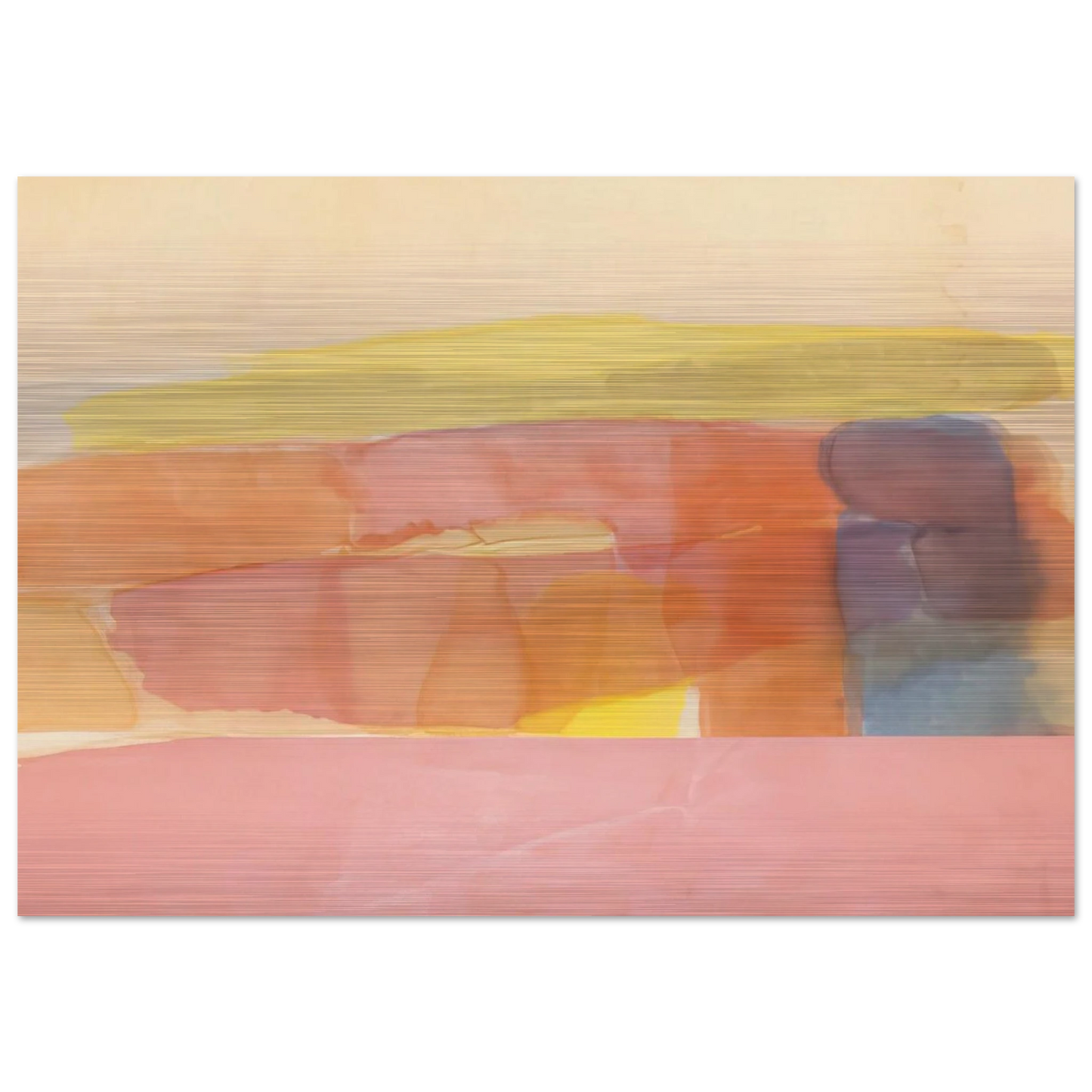 First Path - 1978 - Ronnie Landfield Brushed Aluminum Print - 70x100 cm / 28x40 inches | Ronnie Landfield Aluminum Print | Ronnie Landfield Prints