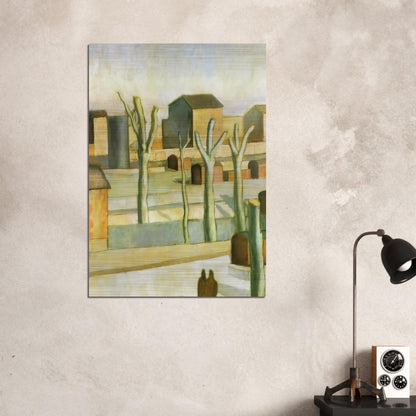THE STATION AT FIGUERAS - Salvador Dali Brushed Aluminum Print - 70x100 cm / 28x40 inches | Salvador Dali Aluminum Print | Salvador Dali Prints