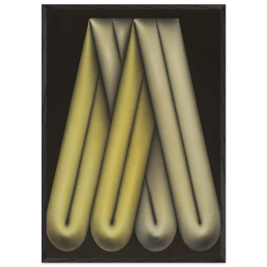 Anoz Amazona - 1984 - Omar Rayo 70x100 cm / 28x40 inches Framed Art Print – Black Wooden Frame