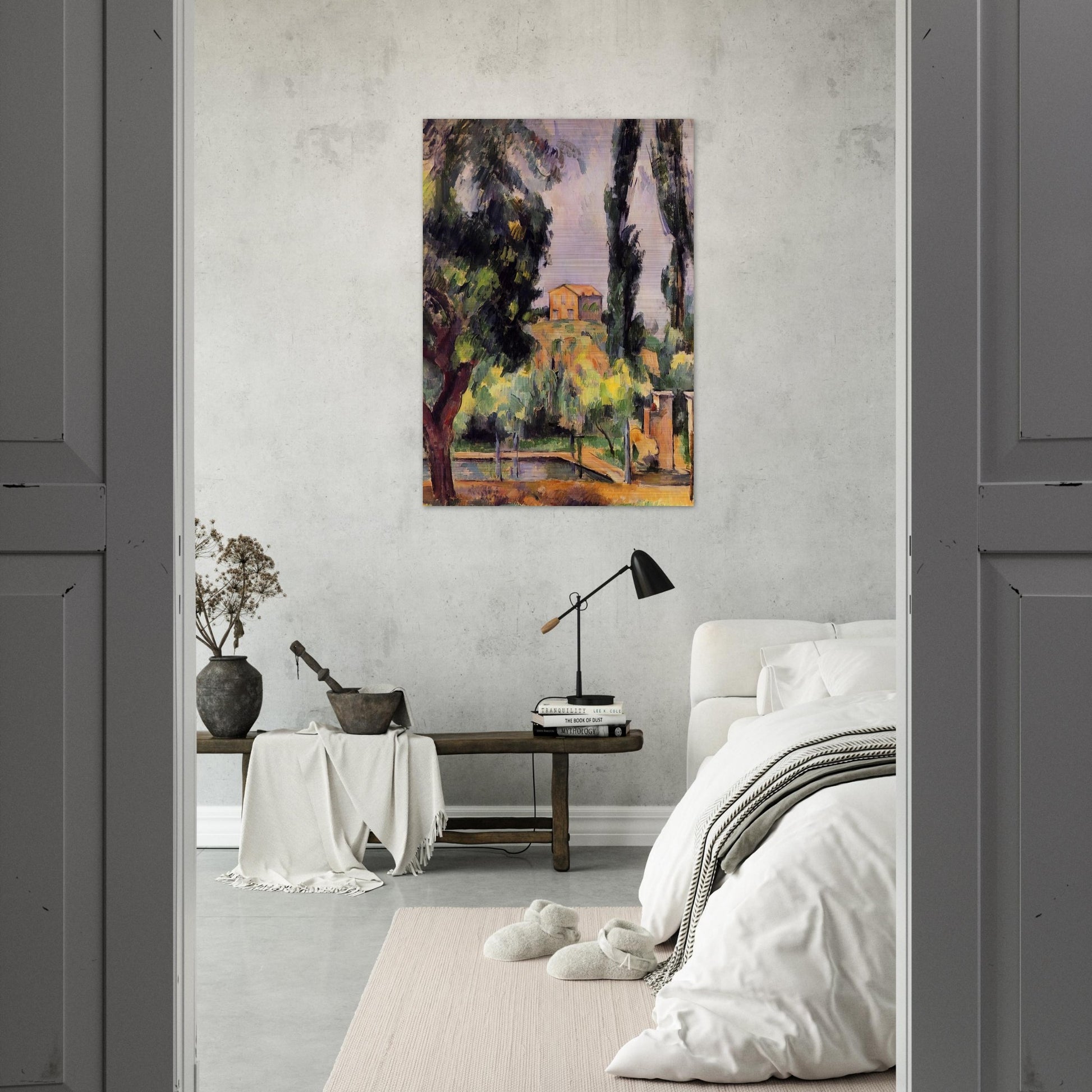 Jas de Bouffan - Paul Cézanne Brushed Aluminum Print - 70x100 cm / 28x40 inches | Paul Cézanne Aluminum Print | Paul Cézanne Prints