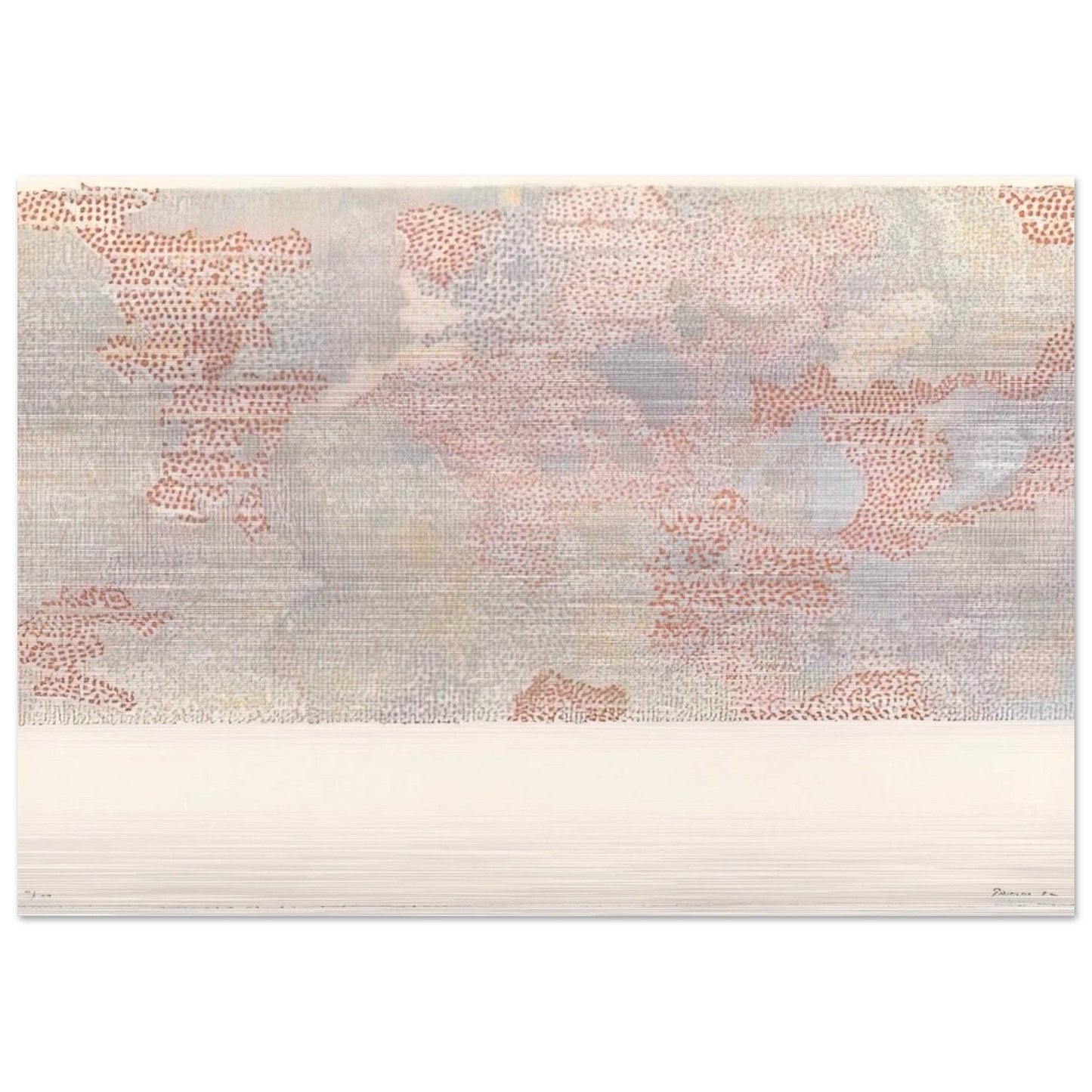 Maskelyne DA Region of the Moon from the series Lunar Maps - 1972 - Nancy Graves Brushed Aluminum Print - 70x100 cm / 28x40 inches | Nancy Graves Aluminum Print | Nancy Graves Prints