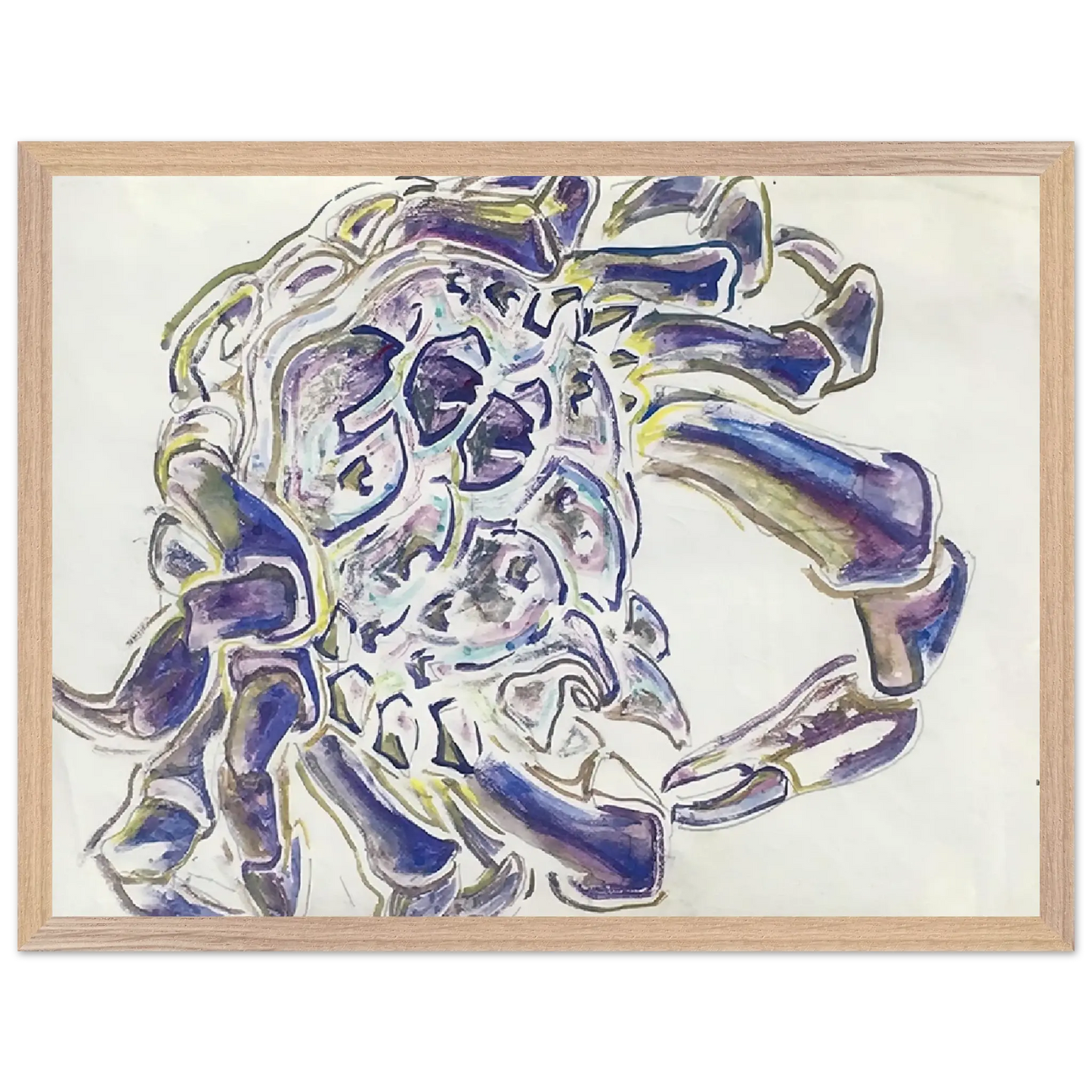 Walter Inglis Anderson - Walter Anderson Wall art - 45x60 cm / 18x24 inches - Premium Wooden Framed Poster With Fine Art Paper - White frame