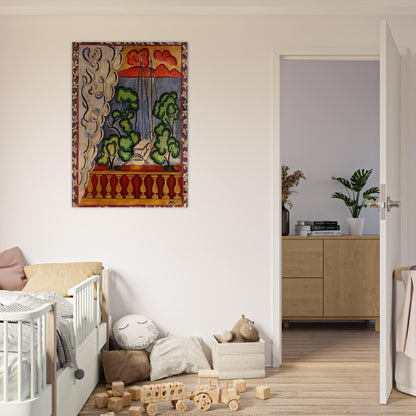 BOUQUET OF DAHLIAS AND WHITE BOOK 1923 - Henri Matisse Brushed Aluminum Print - 70x100 cm / 28x40 inches | Henri Matisse Aluminum Print | Henri Matisse Prints