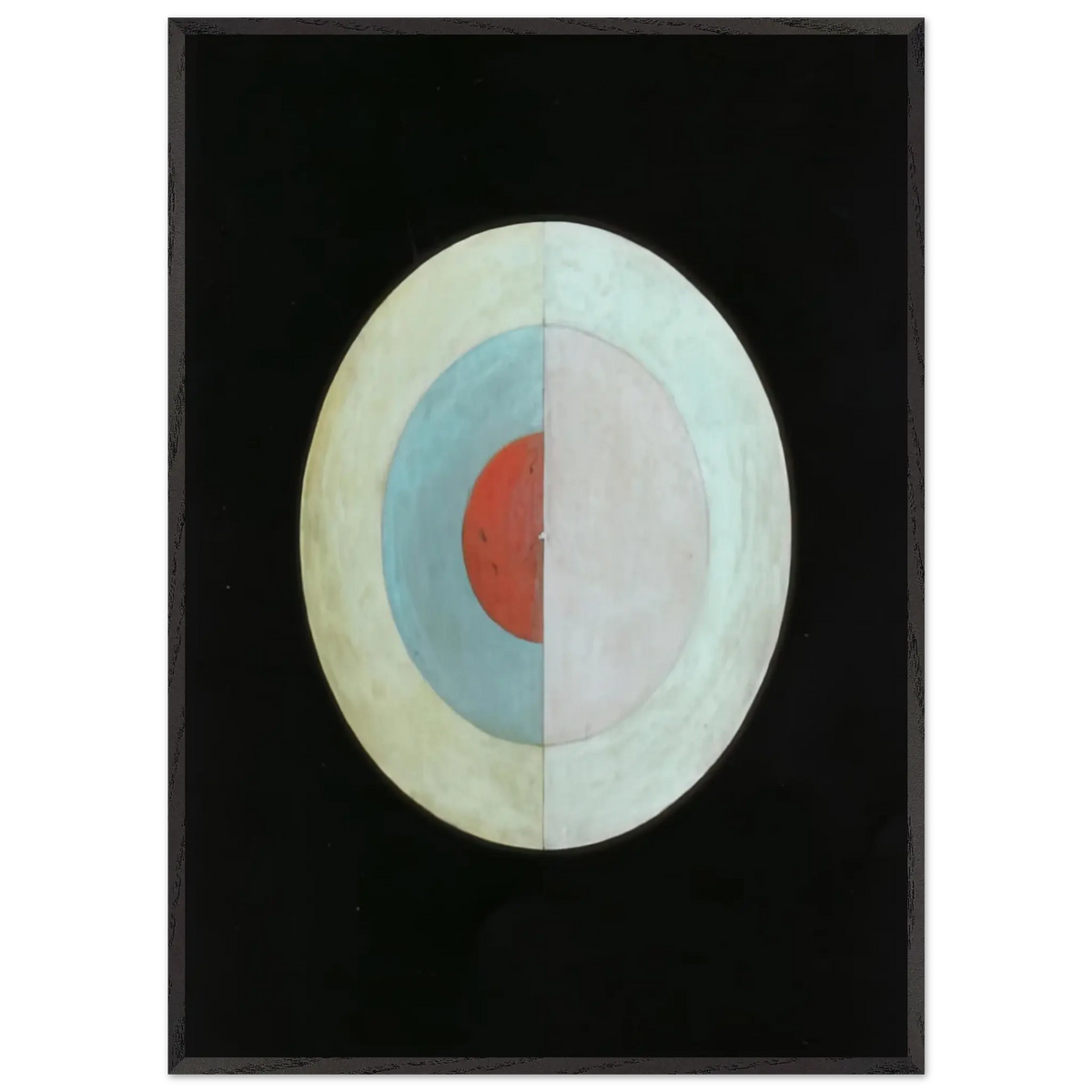 Hilma af Klint - THE SWAN NO 16 1915 Wall art - 45x60 cm / 18x24 Inches - Premium Wooden Framed Poster With Fine Art Paper - White frame