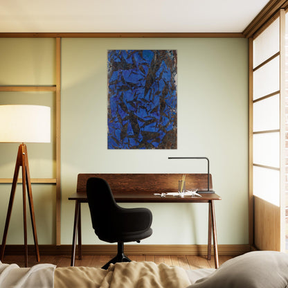 Mariale - Tachisme - Simon Hantai Brushed Aluminum Print - 70x100 cm / 28x40 inches | Simon Hantai Aluminum Print | Simon Hantai Prints