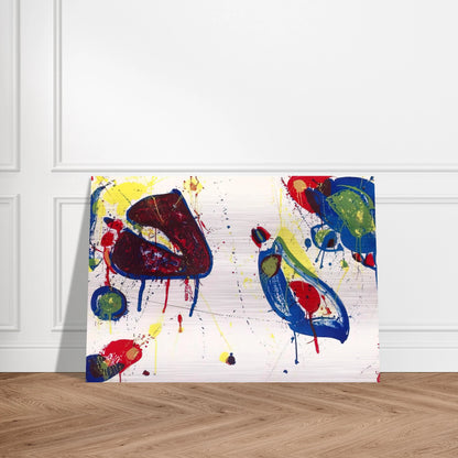 Heart Stone - Sam Francis Brushed Aluminum Print - 70x100 cm / 28x40 inches | Sam Francis Aluminum Print | Sam Francis Prints