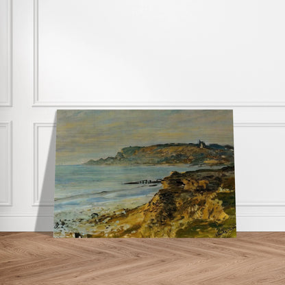 Cliff at Sainte-Adresse - claude monet Brushed Aluminum Print - 70x100 cm / 28x40 inches | claude monet Aluminum Print | claude monet Prints