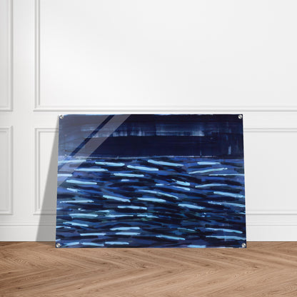 Flowers Of The Deep - 1984 - Ronnie Landfield Acrylic Print - 70x100 cm / 28x40″ inches | Ronnie Landfield Wall Art | Ronnie Landfield Prints