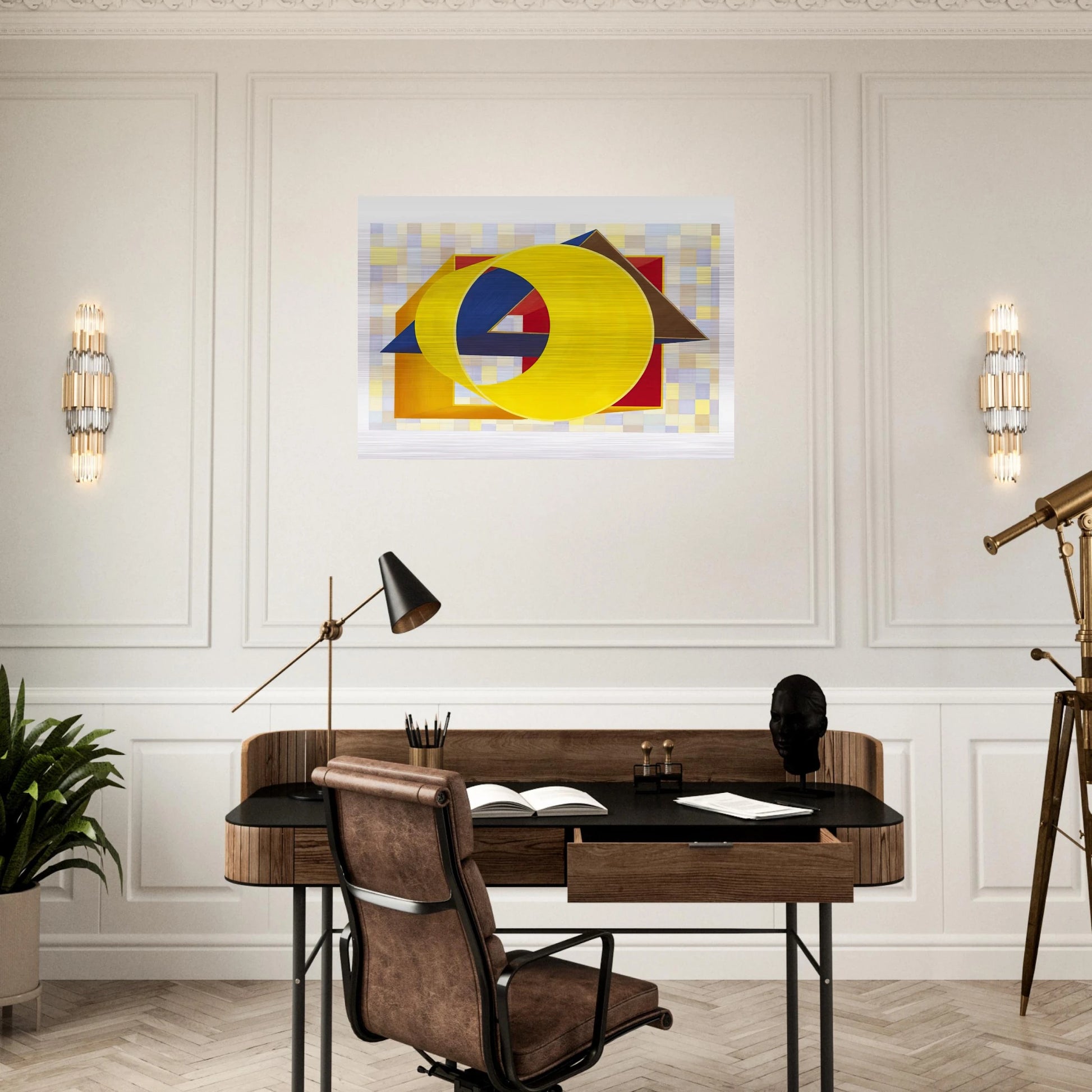 Prime Moments II - Al Held Brushed Aluminum Print - 70x100 cm / 28x40 inches | Al Held Aluminum Print | Al Held Prints