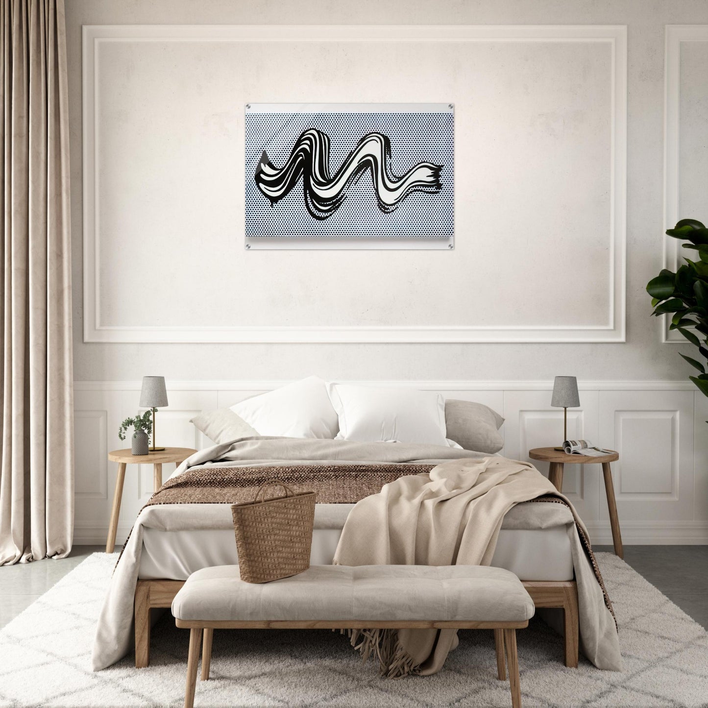 BRUSHSTROKE 1965 - Roy Lichtenstein Acrylic Print - 70x100 cm / 28x40″ inches | Roy Lichtenstein Wall Art | Roy Lichtenstein Prints