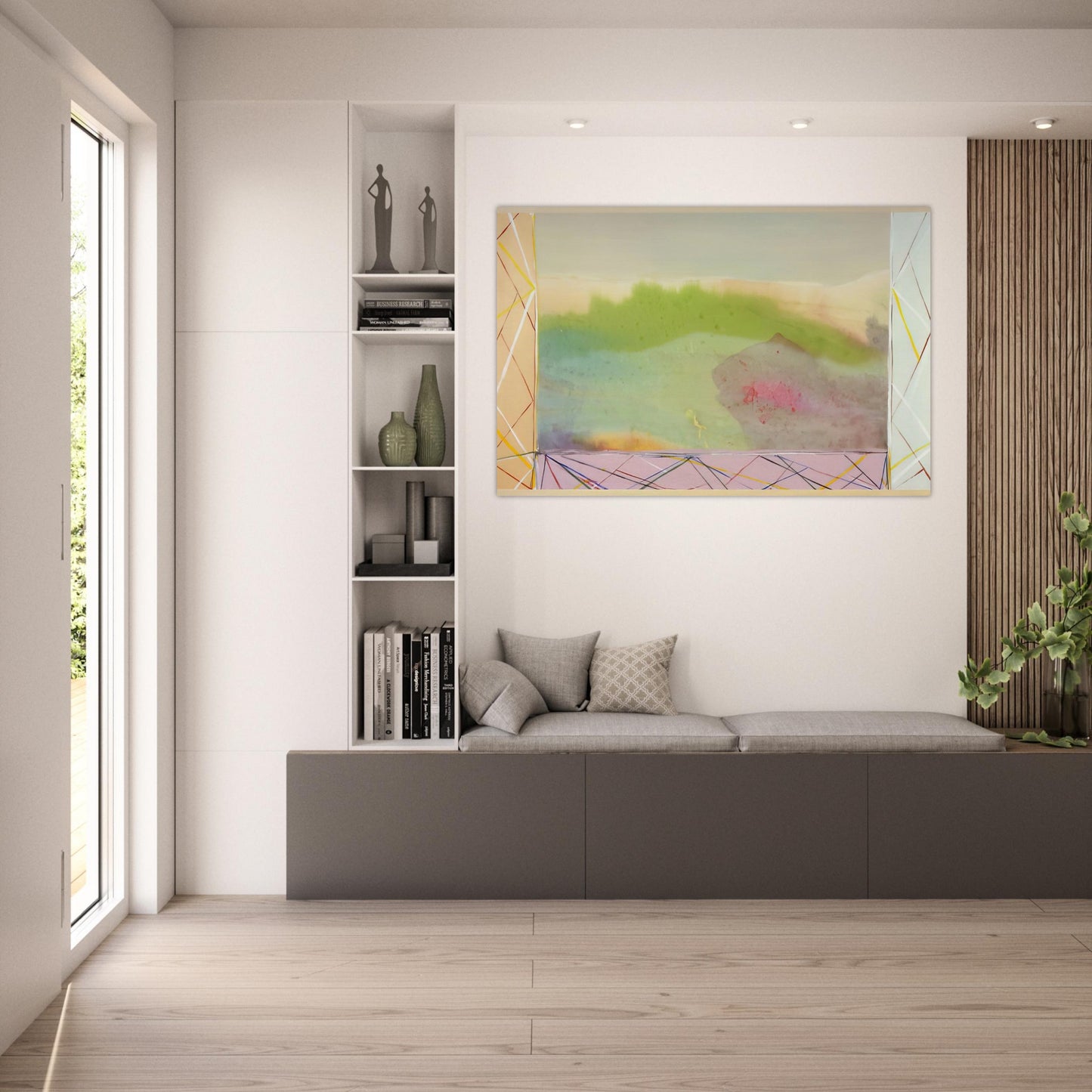 A Vision - 1988 - Ronnie Landfield Art Prints - 100x150 cm / 40x60″ inches | Ronnie Landfield Poster | Ronnie Landfield Prints