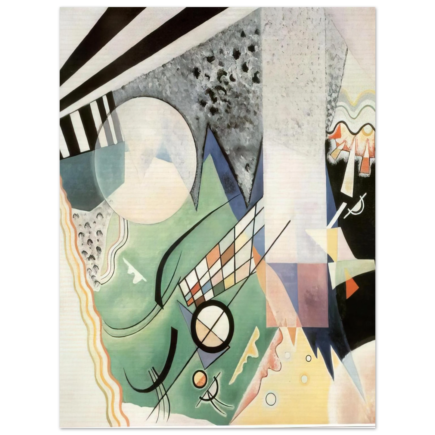 Wassily Kandinsky - GREEN COMPOSITION 1923  75x100 cm / 30x40inches Fine Art Poster