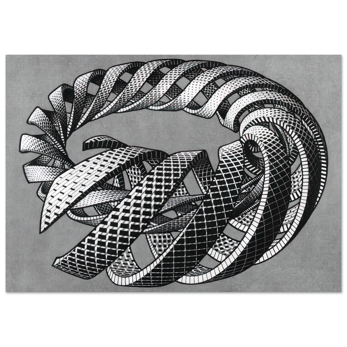MC Escher - SPIRALS Wall Art - 60x80 cm / 24x32 inches - Fine Art Poster-canvas - -
