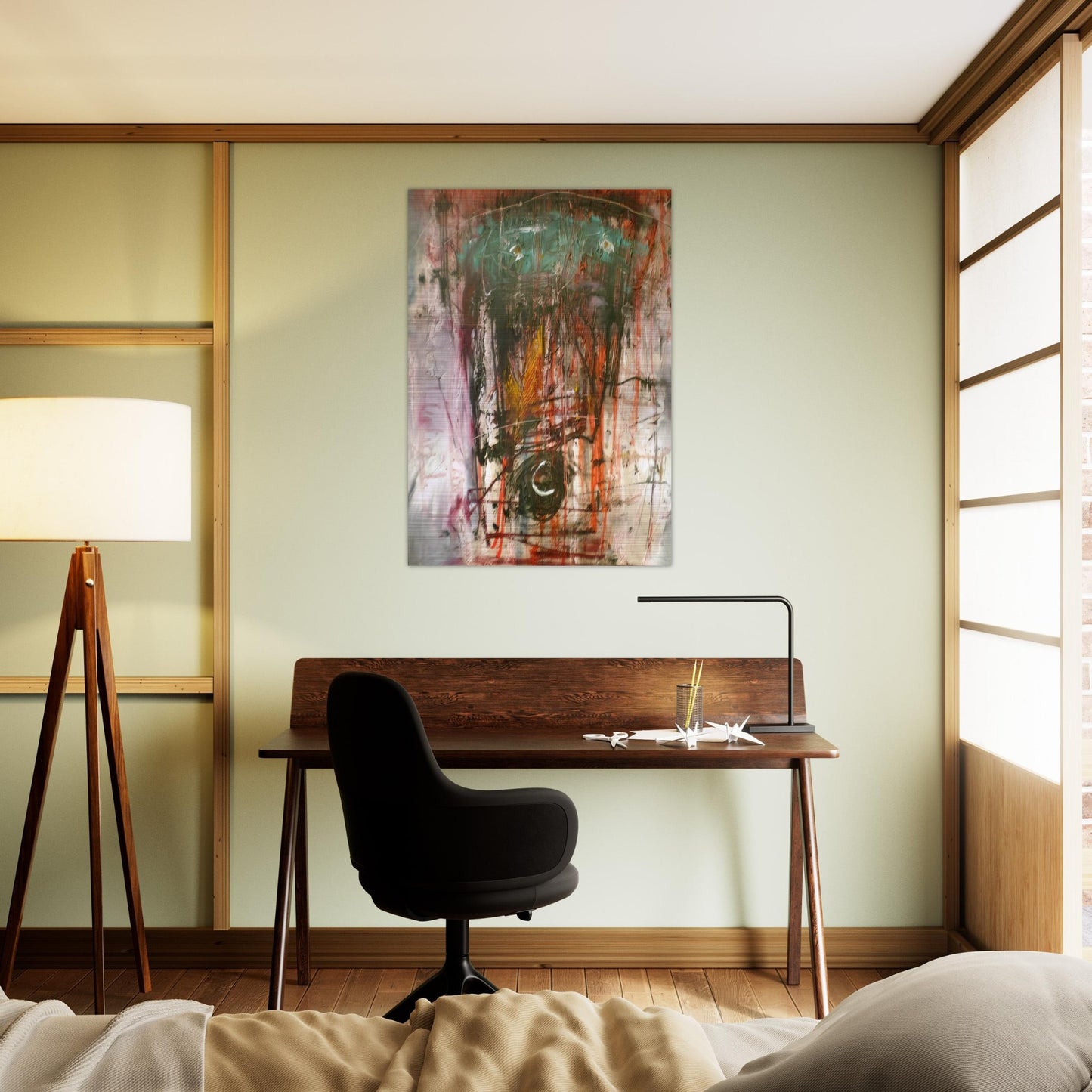Composition - 1947 - Wols Brushed Aluminum Print - 70x100 cm / 28x40 inches | Wols Aluminum Print | Wols Prints