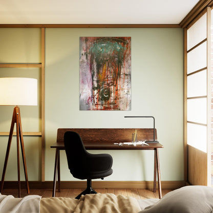 Composition - 1947 - Wols Brushed Aluminum Print - 70x100 cm / 28x40 inches | Wols Aluminum Print | Wols Prints