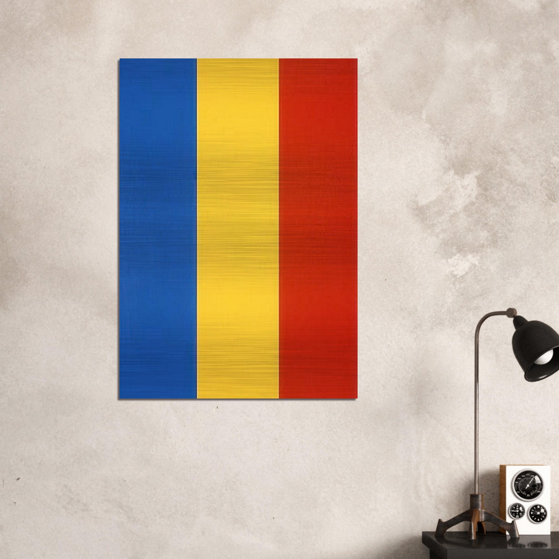 Blue Yellow Red - Ellsworth Kelly Brushed Aluminum Print - 70x100 cm / 28x40 inches | Ellsworth Kelly Aluminum Print | Ellsworth Kelly Prints