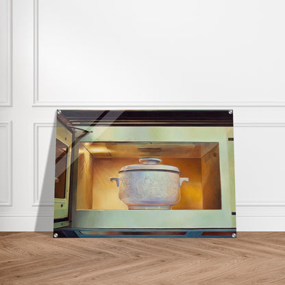 Romancing the Casserole - 1985 - Mary Pratt Acrylic Print - 70x100 cm / 28x40″ inches | Mary Pratt Wall Art | Mary Pratt Prints