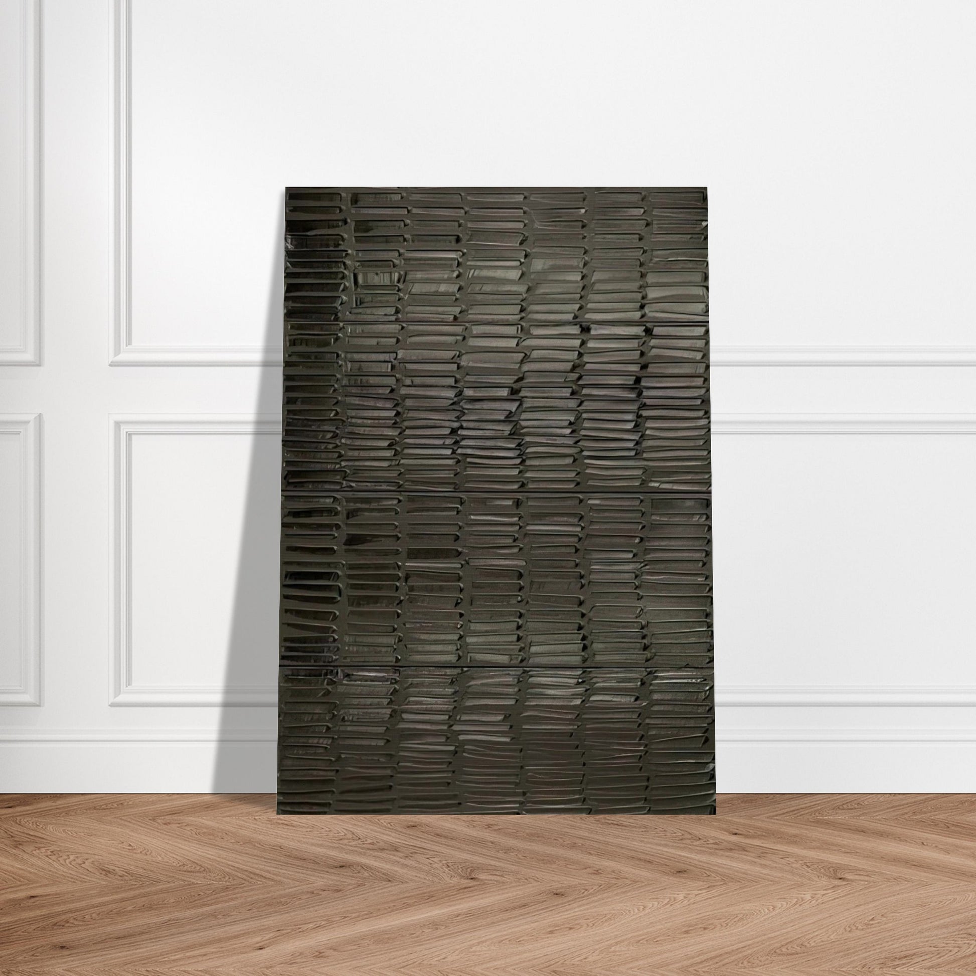 Peinture 324 x 181 cm, 19 février 2009 Polyptyque - 2009 - Pierre Soulages Brushed Aluminum Print - 70x100 cm / 28x40 inches | Pierre Soulages Aluminum Print | Pierre Soulages Prints