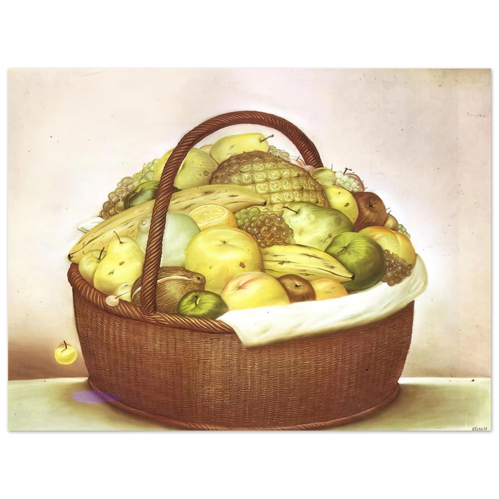Fernando Botero - FRUIT BASKET  75x100 cm / 30x40inches Fine Art Poster