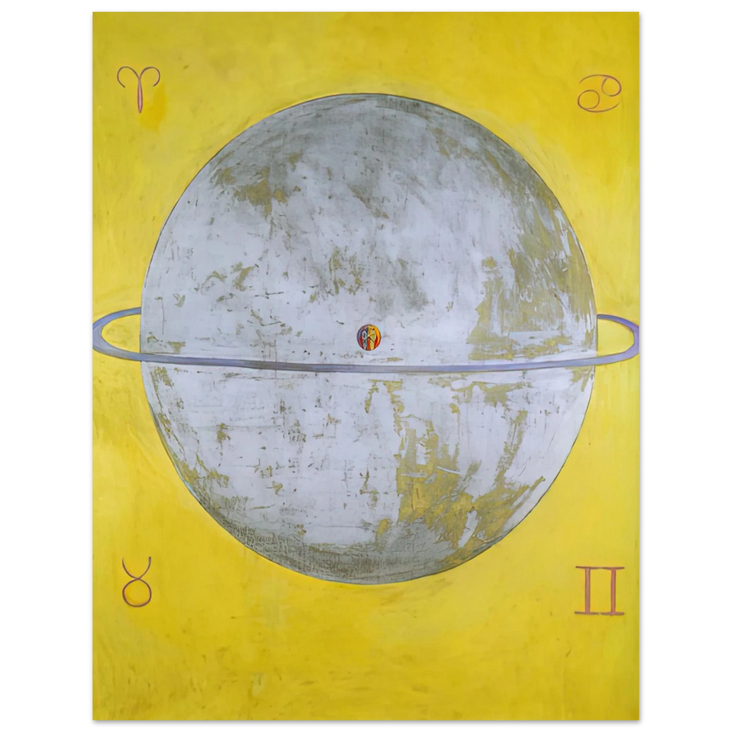 Hilma af Klint - THE DOVE NR 12 1915 Wall art - 30x40 cm / 12x16 inches - Premium Wooden Framed Poster With Fine Art Paper-canvas - Black frame
